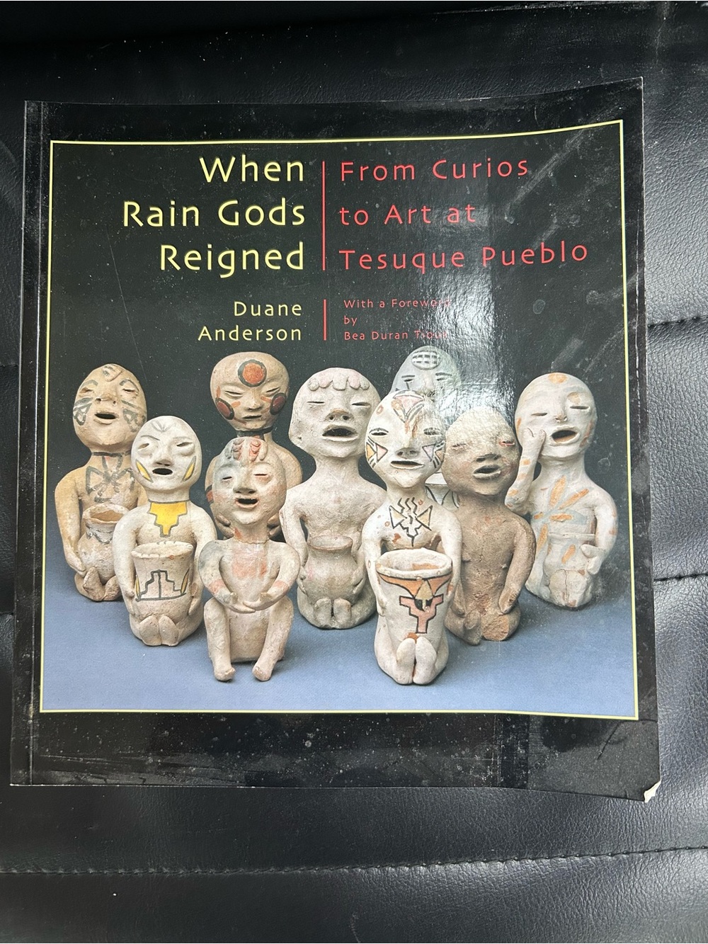 When Rain Gods Reigned by Duane Anderson - Black Cover, vintage book